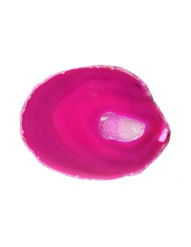 Fuchsia Dyed Agate Plate Medium