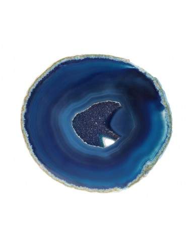 Large Dyed Blue Agate Plate