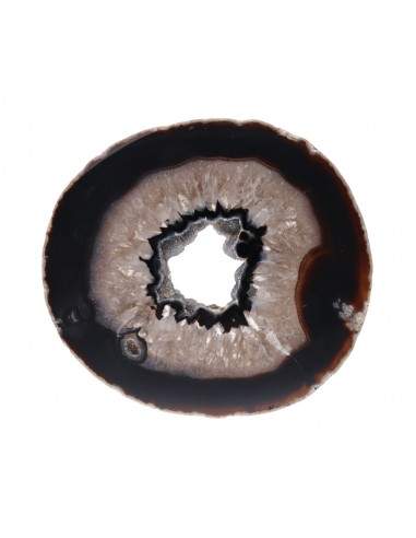 Grande placa de ágata preta tingida