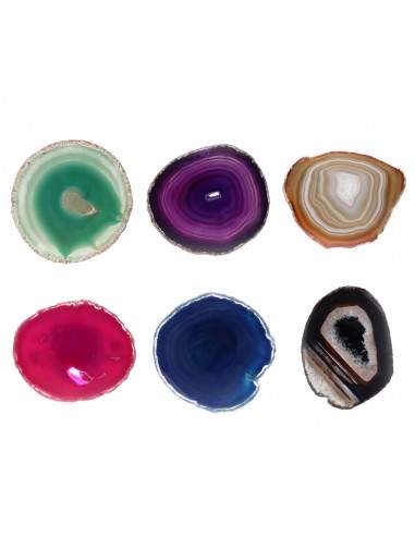 Pacote de grandes placas de ágata...