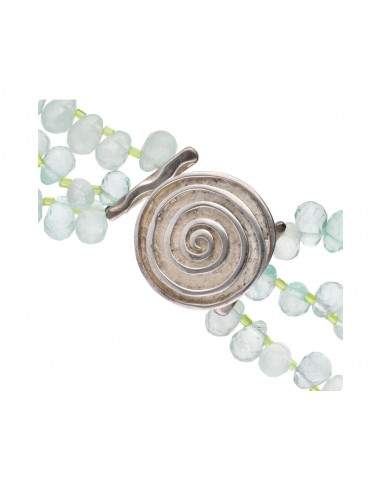 Collar de Fluorita Verde en Plata de...