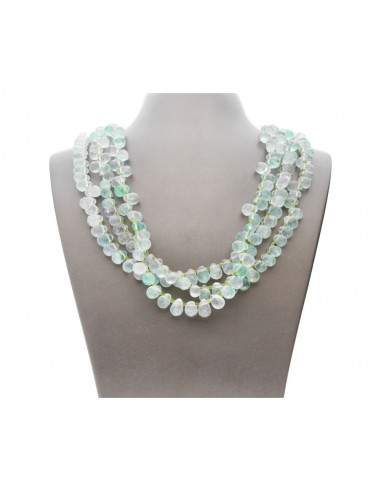 Collar de Fluorita Verde en Plata de...