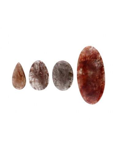 Cabochon de quartz fraise