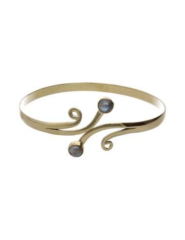 Brazalete de Bronce con Labradorita -23-