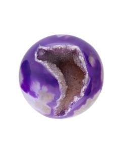 Dyed Lilac Agate Sphere