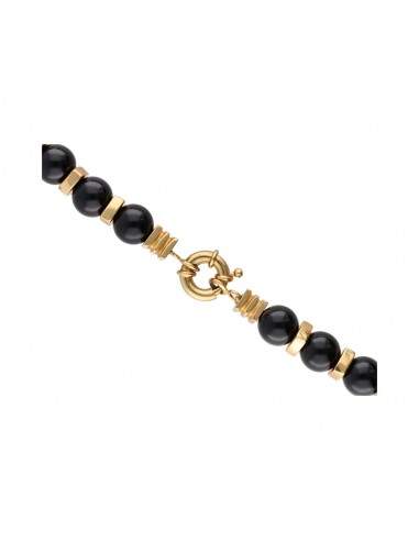 Onyx and Citrine Necklace in 925...