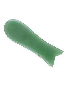Gua Sha Poisson en quartz vert
