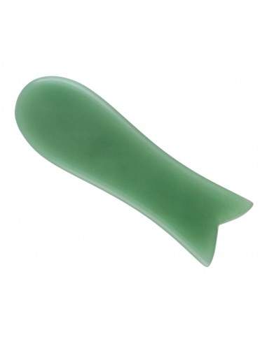 Gua Sha Pez Cuarzo Verde