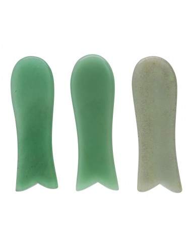 Gua Sha Pez Cuarzo Verde