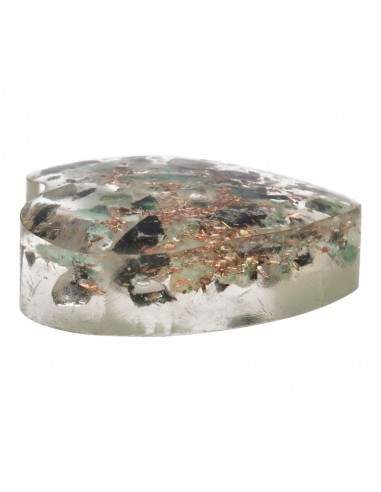 Resin Heart with Emerald 3x3cm