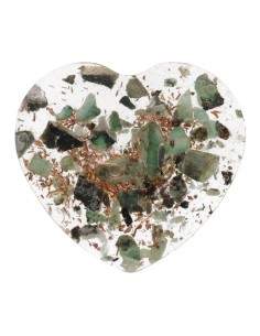 Coração de resina com...