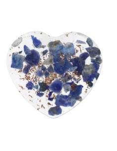 Resin Heart with Lapis...