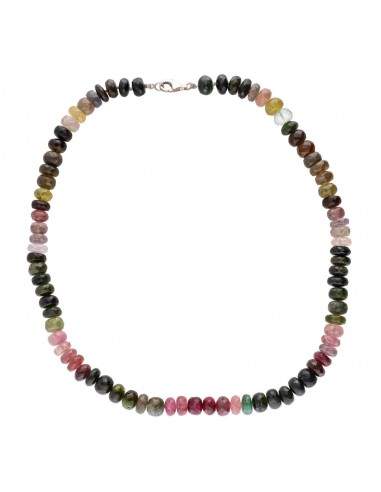 Multicolor Tourmaline Necklace in 925...