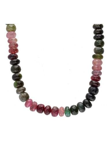 Multicolor Tourmaline Necklace in 925...