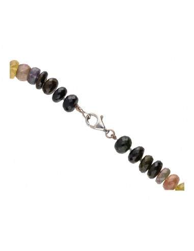 Multicolor Tourmaline Necklace in 925...