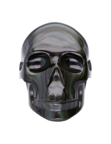Calavera de Obsidiana Arcoíris