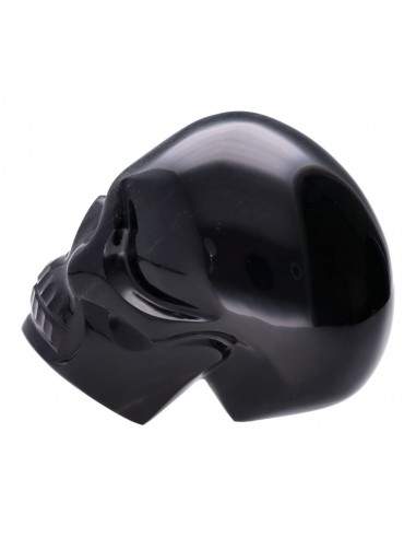 Calavera de Obsidiana Plateada