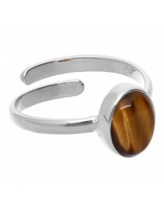 Pequeno Anel Oval de Tigre...
