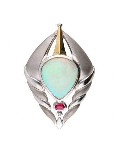 Pendentif opale peau de dragon en...