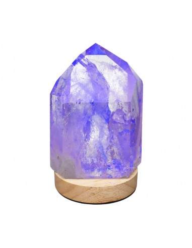 Base Luminosa LED USB de Madeira -...