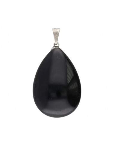 Pingente com gota de obsidiana