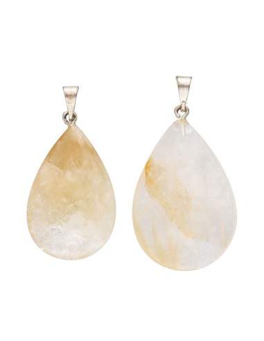 Pendentif Citrine chauffée