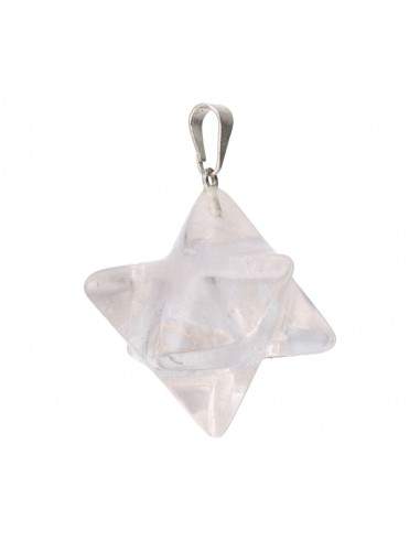 White Quartz Merkaba Pendant