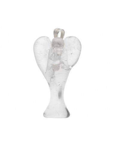 Pendentif ange en quartz blanc