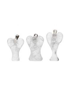 Pendentif ange en quartz blanc 2