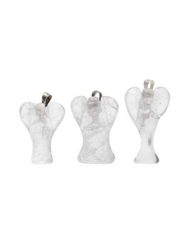 White Quartz Angel Pendant