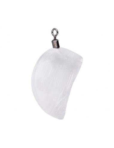 Selenite Luna Pendant
