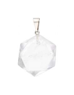 Pendentif en quartz blanc...