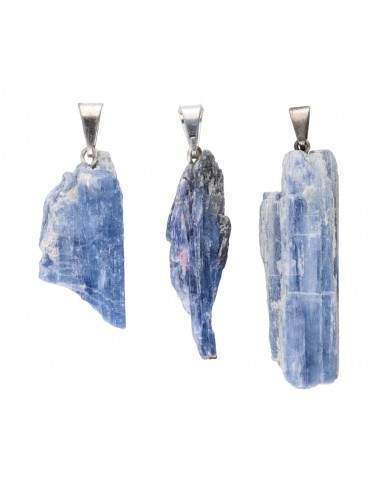 Rough Cyanite Pendant in Silver Plating