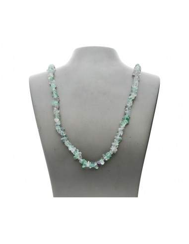 Collier de copeaux de fluorine verte