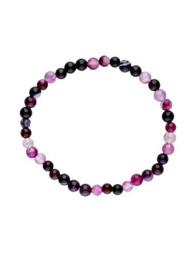 Children's Lilac Agate Bracelet Dyed 4mm