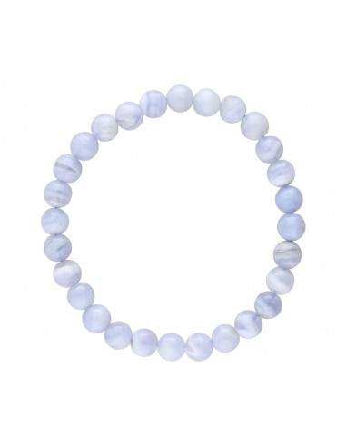 Pulseira Chalcedon Azul 6mm