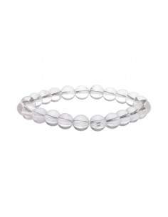 Bracelet de quartz blanc 8mm