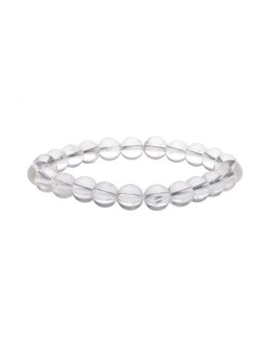 Bracelet de quartz blanc 8mm
