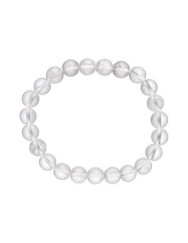 Pulsera de Cuarzo Blanco 8mm