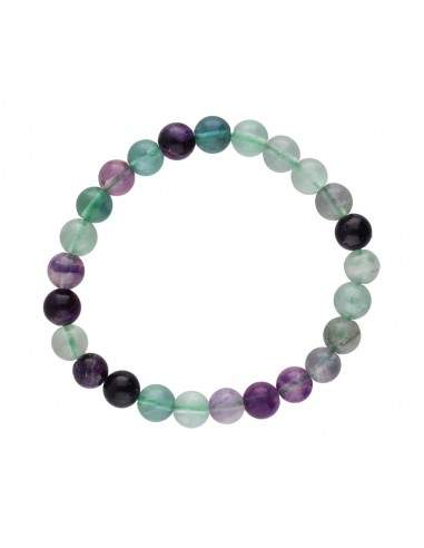 Rainbow Fluorite Bracelet Green 8mm