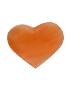 Selenite Orange Heart Small