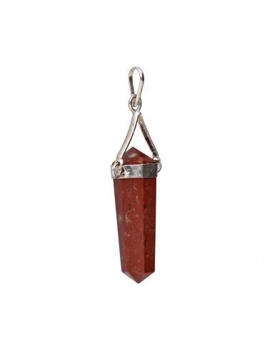 Silver Plated Red Jasper Pendant with...