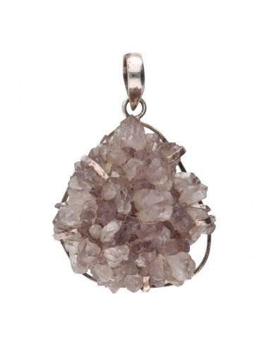 Grand pendentif Améthyste Druse en...