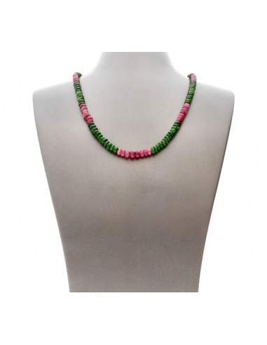 Collier de tourmaline multicolore en...