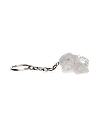 Quartz Druse Key Ring