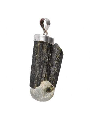 Pendentif Prehnite en argent 925 (35C)