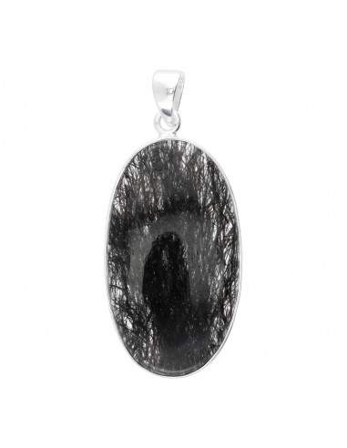 Colgante de Cuarzo Turmalinado en...