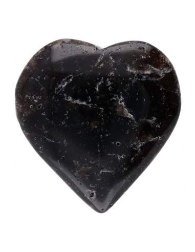 Dark Smoky Quartz Heart