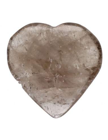 Coeur en quartz fumé