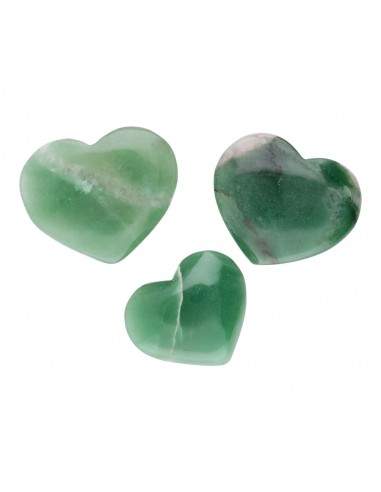 Corazones de Cuarzo Verde